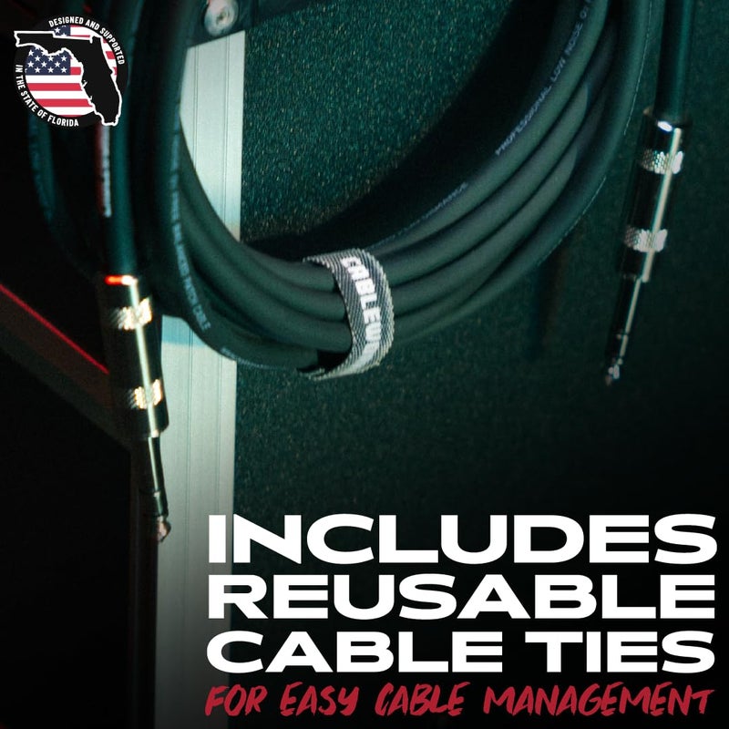 Cableworks by Gator Cases Backline Series 30-Foot TRS ¼” Male to Male Balanced Patch Cable (GCWB-BPC-30) - Image 4